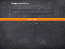 Tablet Screenshot of forpawsrescueonline.org
